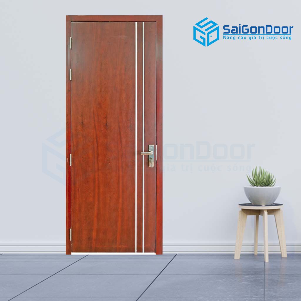 Được cấu tạo có lớp lõi xanh chống ẩm giúp cửa có khả năng chống nước và ẩm hiệu quả trong môi trường nhà vệ sinh