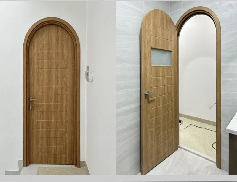 Cửa nhựa composite thiết kế vòm lạ mắt