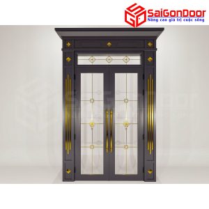 Cửa Nhôm Vân Gỗ SGD-CNVG-33