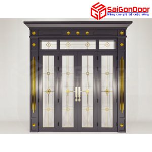 Cửa Nhôm Vân Gỗ SGD-CNVG-35