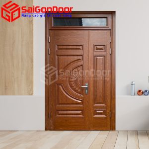 Cửa Thép Vân Gỗ SGD-KM.TVG-2CL-9